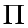 Uppercase Pi "P"